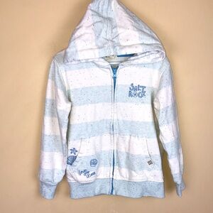 Saltrock Kids’ Stripes Speckled Multi-Color Nautical Beach Ocean Zip-Up Hoodie